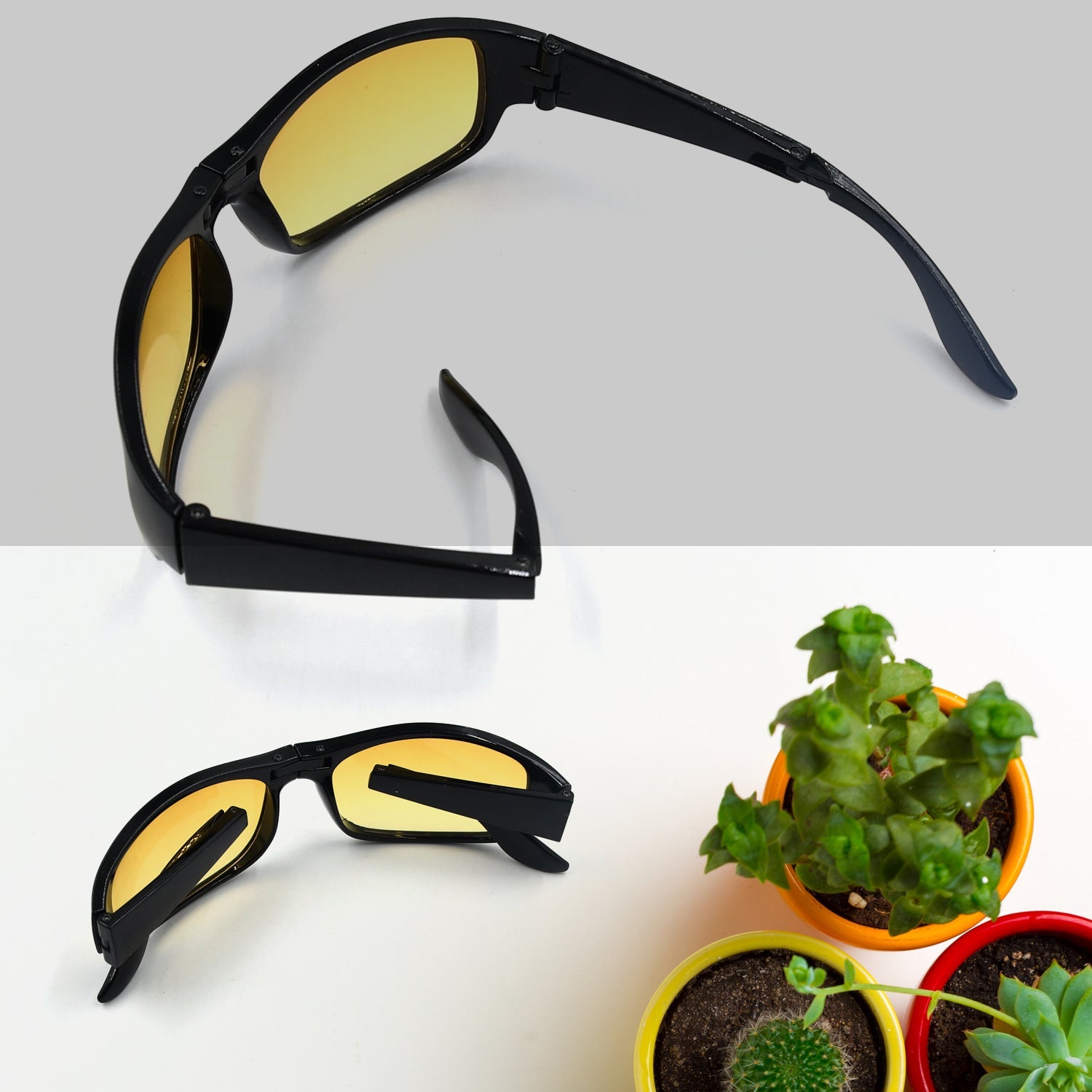 7726 Protect Sunglasses | Clear Vision Glasses for Driving Car & Bike Riding Yellow/Black Glasses for Men and Women 7726 Protect Sunglasses | Clear Vision Glasses for Driving Car & Bike Riding Yellow/Black Glasses for Men and Women